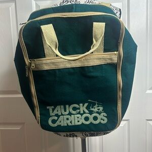 Tauck Cariboos Green Tan Backpack Rectangle